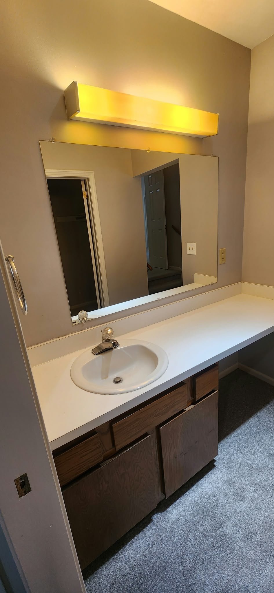 Double-vanity bathroom, before