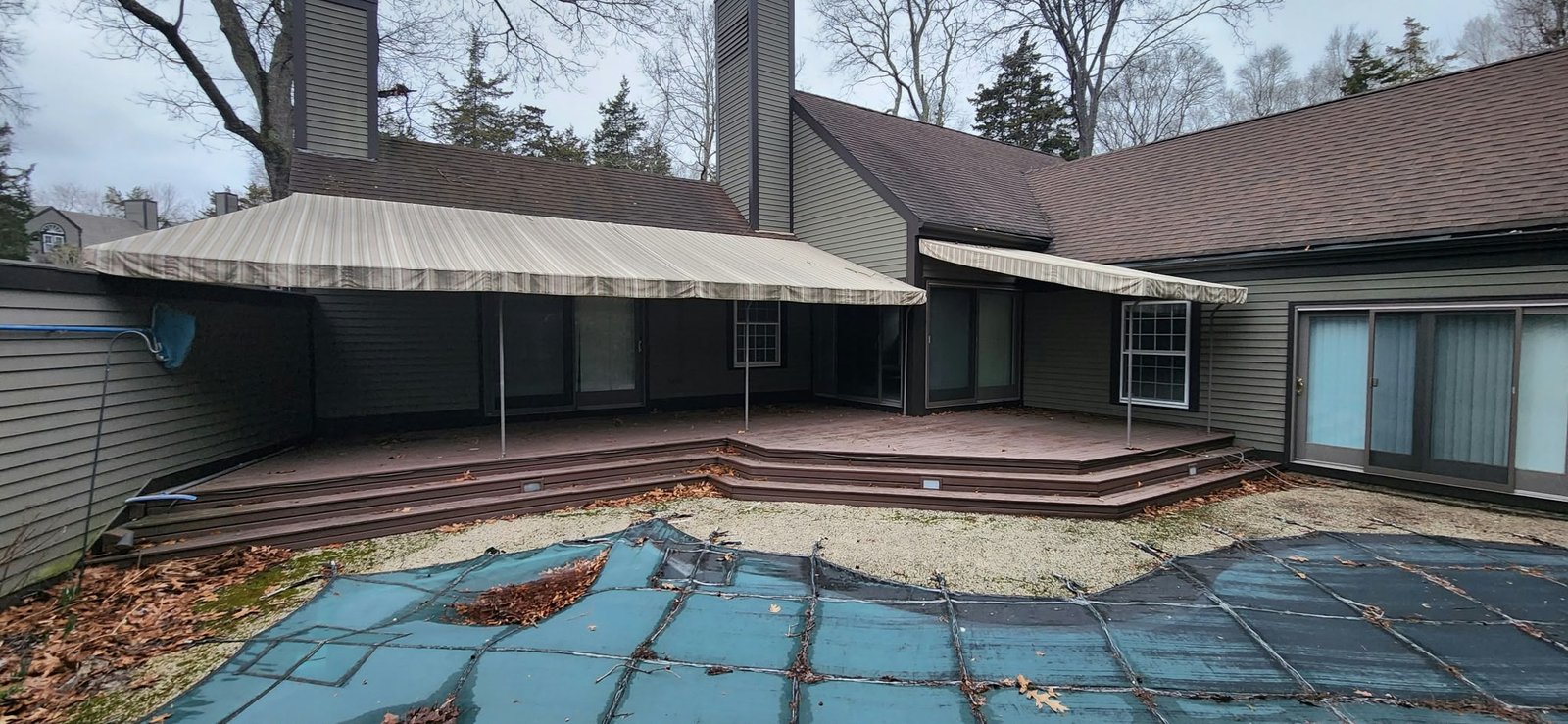 New backyard deck, before